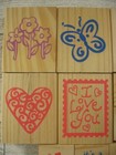 16 New Vintage Wooden Crafting Rubber Stamp Lot Mixed Theme Nos Card Making