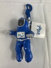 Vintage 1997 Intel Bunny People 5  Keychain Figure - Blue