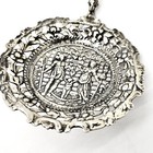Fancy 1900 Dutch  833 Solid Silver Scenery Decor Bird Handle Strainer 8 75 