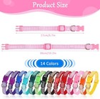 14pcs Puppy Collars Litter Adjustable Whelping Puppy Collars Soft Nylon Small