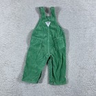 Vintage Oshkosh Bgosh Overalls Toddler Green 24 Months Corduroy Vestbak Usa 90 s
