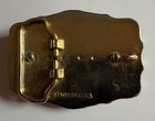 Vintage Leather Fish Belt Buckle Made In Usa Western Trout Bass Tooled Modular