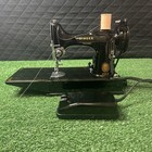 1947 Portable Singer 221-1 Featherweight Electric Sewing Machine Case Video           