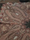 Antique 19thc Paisley Shawl Jacquard Woven Large Victorian Star Center Wool   