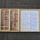 Vintage Pathology Microscope Slides Gi Colon Cancer Polyps Wooden Box Index