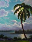 Oil Painting Original Florida Highwaymen Like Art Impressionist Moon Max Cole 5k