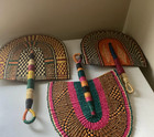 Handwoven Ghanaian Bolga Hand Fan