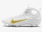 Nike Men s Huarache 9 Elite Lax Lacrosse Cleats White gold Fd0088-100 Size 10 5