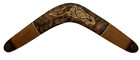 Vintage Hand Painted Wood Boomerang From Australia Lizard 18 