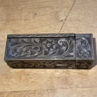 Italian vintage Silver 800 Hand Engraved lipstick Case Holder