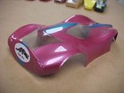 1 24 Scale Vintage Slot Car Body Gar-vic Sonic Needle  Painted And Trimmed