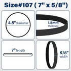 Large Rubber Bands Heavy Duty 30pcs Size  107 Elastic Long Rubber Bands Black