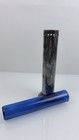 Richard Meier For Swid Powell Silverplate   Blue Glass Bud Vase 1985