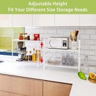 Expandable Cabinet Shelf Organizer Rack Stackable Kitchen Counter Storage