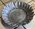 Mariposa Brilliante Sunflower 6 5  Vtg Polished Aluminum  Bowl Nut Candy Dish