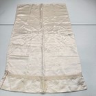 Vintage Pillowcase Standard Solid White Cream Lace Trim Monogram Cottage Shabby