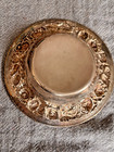 Rare Stieff Rose Sterling Silver Repousse Bowl 1940s Floral Dish 5 5  925 100 7g