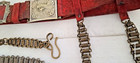 Rare Vintage In The Order Of The Eye All Seeing Power Leather Belt With Chains