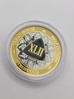 Silver   Gold Aa Coin 42 Years Gold silver Plated Sobriety Coin Token Medal 40mm