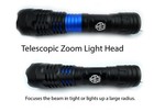 Tactical Led Gun Flashlight 800 Lumens Rifle Shotgun Picatinny Mount Battery