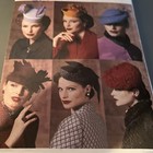 Vogue Sewing Pattern 7657 For 6 Vintage Hats  One Size  Uncut 