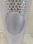 Starbucks 2019 Holiday Platinum Silver Studded 24oz Venti Cold Cup Tumbler