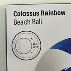 48  Vinyl Rainbow Beach Ball Inflatable New Sealed Pool Summer Sun Fun Nib