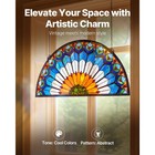 Stained Glass Window Panel 36 X 18 In Hanging Transom