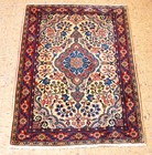 Natural Wool Old Oriental Rugs hand Woven knotted Size Approximately 2 2  X 3 2 