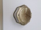 Vintage Art Deco Dome Compact With Cosmetic  Mirror And Stand- Refillable