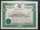 1922 Bradley Oil Co  Stock Certificate  1040  Printed By Mysell Rollins Co 