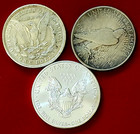  usa Coins  1921 Morgan  1923 Peace  2015 Walking Liberty  90   Silver Dollars  