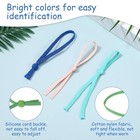 75pcs Stretchy Puppy Collars For Litter Colored Whelping Identification Bands   