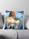 Jesus Cage Meme Pillowcase   Funny Decor Gift   Double-sided Print Cushion Cover