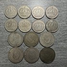 Lot Of 14 Sweden Silver Coins 50 Ore 1 Krona 1949-1968 Read Description 