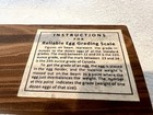 No  50 Egg Grading Scale Reliable Egg Mfg  Co  Brass  Cast Iron  1890s-1930s