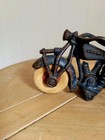 Antique 1930 s Hubley Champion Cast Iron Police Motorcycle Toy 7 