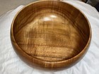 Beautiful Large Vintage Hawaiian Curly Koa Bowl 11 5 X 4 25 Inches Signed Blair