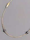 Vintage Navajo Sterling Silver Black Hematite Beaded Anklet 10  Ankle Bracelet