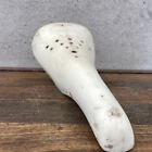 Viscount Aero Seat White Old School Bmx Freestyle H2101p Og 1980s Saddle Crack