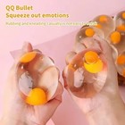 Funky Egg Squishy Ball Clear Squeeze Splat Sensory Fidget Toy Stress Relief 1pc