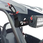 For Polaris Rzr 900 Xp 1000 Roof Mounts Kit 32  Led Light Bar   4  Cube Pods Utv
