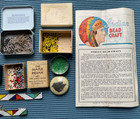 Vtg 1935 Walco Indian Beadcraft Instructions Misc Beads Collectible Tins Lot