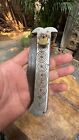 Vintage Collectible Handcrafted Iron Blade Metal Handle Switch Lock Pocket Knife