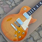 Lp Electric Guitar Mahogany Body And Neck Honeyburst Solid Maple Top In Us