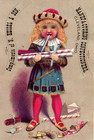 Vintage 1880 s Boy Prince Heisel   Son Confectioners Trade Card Cleveland Ohio