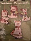 Vintage Bucilla Christmas Felt Three Little Kittens Ornament Kit New 2828