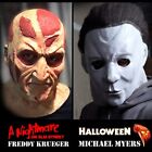 2 Latex Masks Freddy Krueger   Michael Myers Adult Halloween Nightmare Elm St Ko