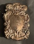 Antique Sterling Silver Repoussee Art Nouveau Baroque Match Safe Vesta Case
