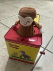 Curious George Musical Jack In Box Wind Up Collectible Tin Toy Works